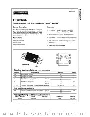 FDW9926A datasheet pdf Fairchild Semiconductor