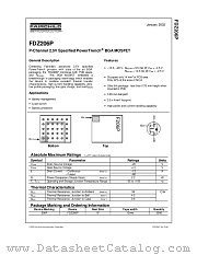FDZ206P datasheet pdf Fairchild Semiconductor