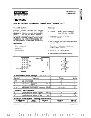 FDZ2551N datasheet pdf Fairchild Semiconductor