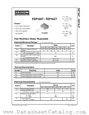 FEP16BT datasheet pdf Fairchild Semiconductor