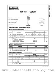 FES16AT datasheet pdf Fairchild Semiconductor