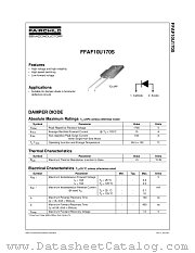 FFAF10U170S datasheet pdf Fairchild Semiconductor