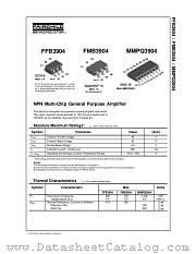 FFB3904 datasheet pdf Fairchild Semiconductor