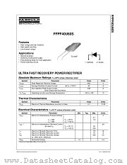FFPF40U60S datasheet pdf Fairchild Semiconductor