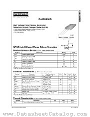 FJAF6808D datasheet pdf Fairchild Semiconductor