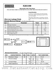FJH1100 datasheet pdf Fairchild Semiconductor