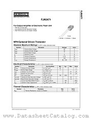 FJN5471 datasheet pdf Fairchild Semiconductor