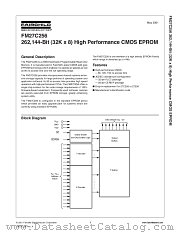 FM27C256X120 datasheet pdf Fairchild Semiconductor