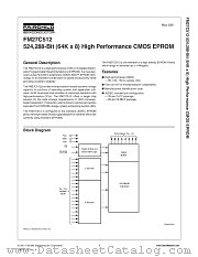 FM27C512X150 datasheet pdf Fairchild Semiconductor