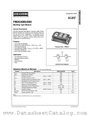 FM2G400US60 datasheet pdf Fairchild Semiconductor