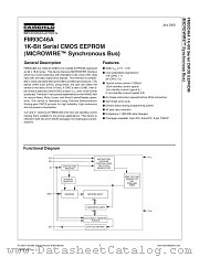 FM93C46A datasheet pdf Fairchild Semiconductor