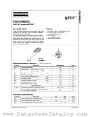 FQA18N50V2 datasheet pdf Fairchild Semiconductor