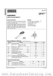 FQA55N25 datasheet pdf Fairchild Semiconductor