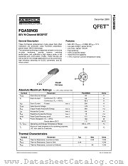 FQA58N08 datasheet pdf Fairchild Semiconductor