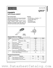 FQA6N70 datasheet pdf Fairchild Semiconductor
