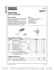 FQAF12P20 datasheet pdf Fairchild Semiconductor