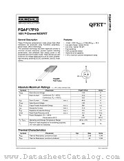 FQAF17P10 datasheet pdf Fairchild Semiconductor