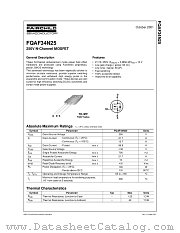 FQAF34N25 datasheet pdf Fairchild Semiconductor