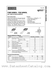 FQB140N03L datasheet pdf Fairchild Semiconductor