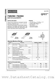 FQB2N60 datasheet pdf Fairchild Semiconductor