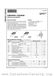 FQB34N20 datasheet pdf Fairchild Semiconductor