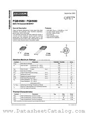 FQB4N80 datasheet pdf Fairchild Semiconductor