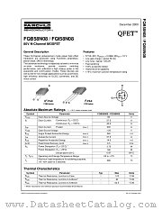 FQB58N08 datasheet pdf Fairchild Semiconductor