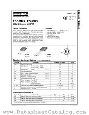 FQB6N45 datasheet pdf Fairchild Semiconductor