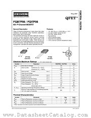 FQB7P06 datasheet pdf Fairchild Semiconductor