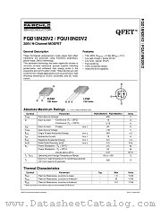 FQD18N20V2 datasheet pdf Fairchild Semiconductor