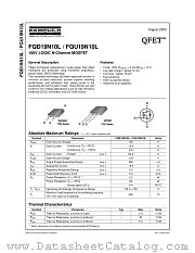 FQD19N10L datasheet pdf Fairchild Semiconductor