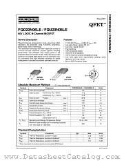 FQD20N06LE datasheet pdf Fairchild Semiconductor
