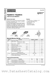 FQD9N15 datasheet pdf Fairchild Semiconductor