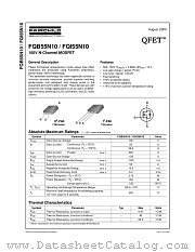 FQI55N10 datasheet pdf Fairchild Semiconductor