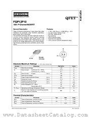 FQP12P10 datasheet pdf Fairchild Semiconductor