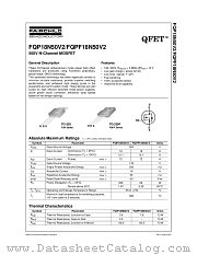 FQP18N50V2 datasheet pdf Fairchild Semiconductor