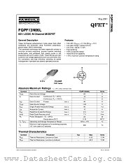 FQPF13N06L datasheet pdf Fairchild Semiconductor