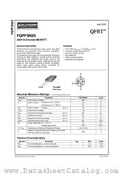 FQPF5N20 datasheet pdf Fairchild Semiconductor
