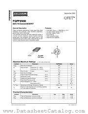 FQPF6N80 datasheet pdf Fairchild Semiconductor