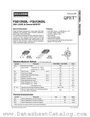 FQU12N20L datasheet pdf Fairchild Semiconductor