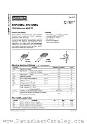 FQU5N15 datasheet pdf Fairchild Semiconductor