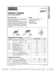 FQU9N08 datasheet pdf Fairchild Semiconductor