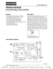 FS6S0765RCB datasheet pdf Fairchild Semiconductor