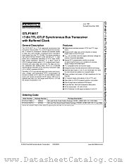 GTLP16617 datasheet pdf Fairchild Semiconductor