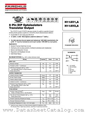H11AV2-M datasheet pdf Fairchild Semiconductor