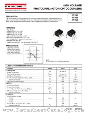 H11G1 datasheet pdf Fairchild Semiconductor