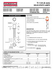 HLMP-3300 datasheet pdf Fairchild Semiconductor