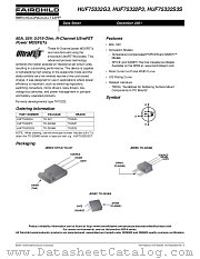 HUF75332G3 datasheet pdf Fairchild Semiconductor