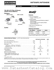 HUF75542P3 datasheet pdf Fairchild Semiconductor