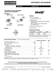 HUF75645P3 datasheet pdf Fairchild Semiconductor